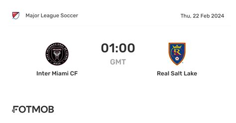 real salt lake scorebar|Inter Miami CF vs Real Salt Lake .